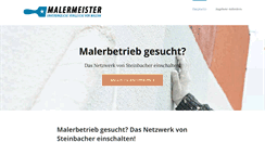 Desktop Screenshot of malermeister-steinbacher.de