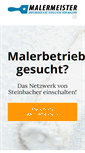 Mobile Screenshot of malermeister-steinbacher.de